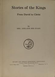 Cover of: Stories of the Kings: from David to Christ.