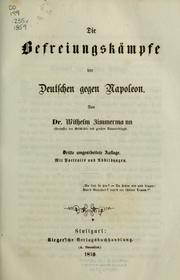 Cover of: Die Befreiungskämpfe der Deutschen gegen Napolean
