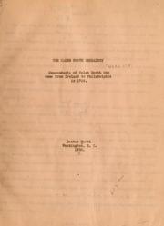 The Caleb North genealogy by Dexter North