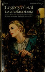 Cover of: Legacy of evil by Ariadne Pritchett