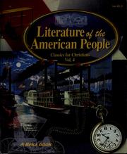 Cover of: Literature of the American people by Mary J. Anderson