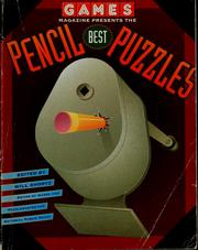 Cover of: Games magazine presents best pencil puzzles by Will Shortz