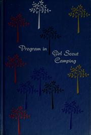 Cover of: Program in Girl Scout camping by Janet E. Tobitt