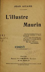 Cover of: L'illustre Maurin