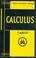 Cover of: Teach yourself calculus.