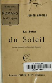 Cover of: La sœur du soleil (L'usurpateur)