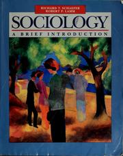 Cover of: Sociology by Richard T. Schaefer