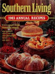 Cover of: 1983 annual recipes