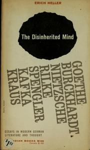 Cover of: The disinherited mind by Erich Heller