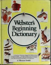 Cover of: Webster's beginning dictionary. by G. & C. Merriam Company