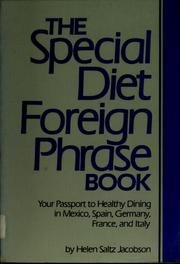 Cover of: The special diet foreign phrase book by Helen Saltz Jacobson