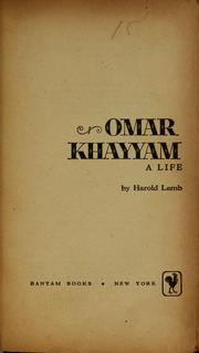 Cover of: Omar Khayyam by Harold Lamb