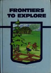 Cover of: Frontiers to explore