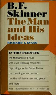 Cover of: B.F. Skinner; The Man and His Ideas