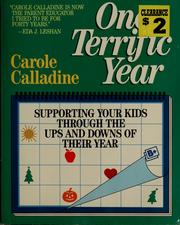 Cover of: One terrific year: supporting your kids through the ups and downs of their year