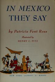 Cover of: In Mexico they say