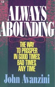 Cover of: Always abounding by John F. Avanzini