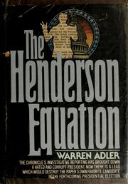 Cover of: The Henderson equation by Warren Adler