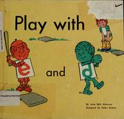 Cover of: Play with "e" and "d".