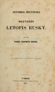 Cover of: Nestoru̇v Letopis ruský