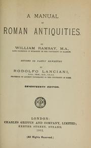 Cover of: A manual of Roman antiquities.