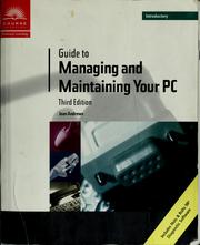Cover of: Guide to managing and maintaining your PC by Andrews, Jean