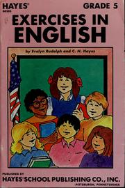 Cover of: Exercises in English by Evelyn Rudolph