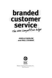 Cover of: Branded Customer Service