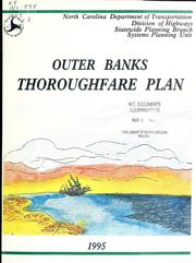 Cover of: Outer Banks thoroughfare plan
