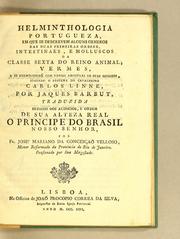 Cover of: Helminthologia portugueza by James Barbut