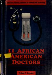 Cover of 11 African-American doctors
