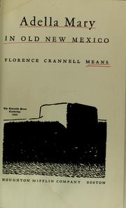 Cover of: Adella Mary in old New Mexico