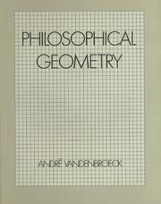 Cover of: Philosophical geometry