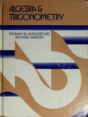 Cover of: Algebra & trigonometry by Thomas W. Hungerford