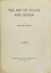Cover of: The art of color and design