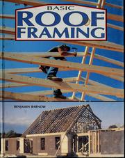 Cover of: Basic roof framing by Benjamin Barnow