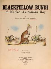 Cover of: Blackfellow Bundi: a native Australian boy