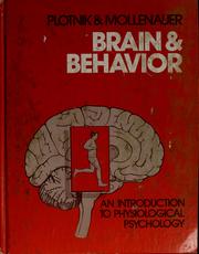 Cover of: Brain & behavior: an introduction to physiological psychology