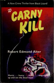 Cover of: Carny kill | Robert Edmond Alter
