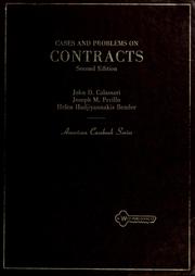 Cover of: Cases and problems on contracts