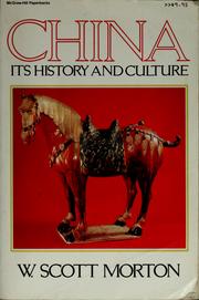 Cover of: China, its history and culture