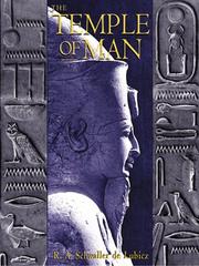 Cover of: The temple of man: Apet of the South at Luxor