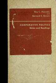 Cover of: Comparative politics: notes and readings
