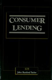 Consumer lending by John Renford Taylor