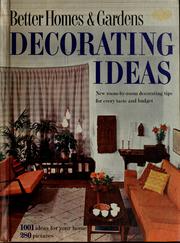Cover of: Decorating ideas by 