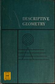 Cover of: Descriptive geometry