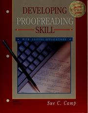 Cover of: Developing proofreading skill: with editing applications
