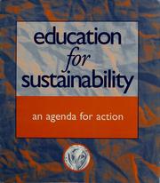 Cover of: Education for sustainability: an agenda for action.