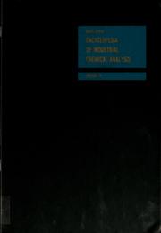 Encyclopaedia of Industrial Chemical Analysis by Snell