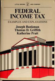 Cover of: Federal income tax by Joseph Bankman